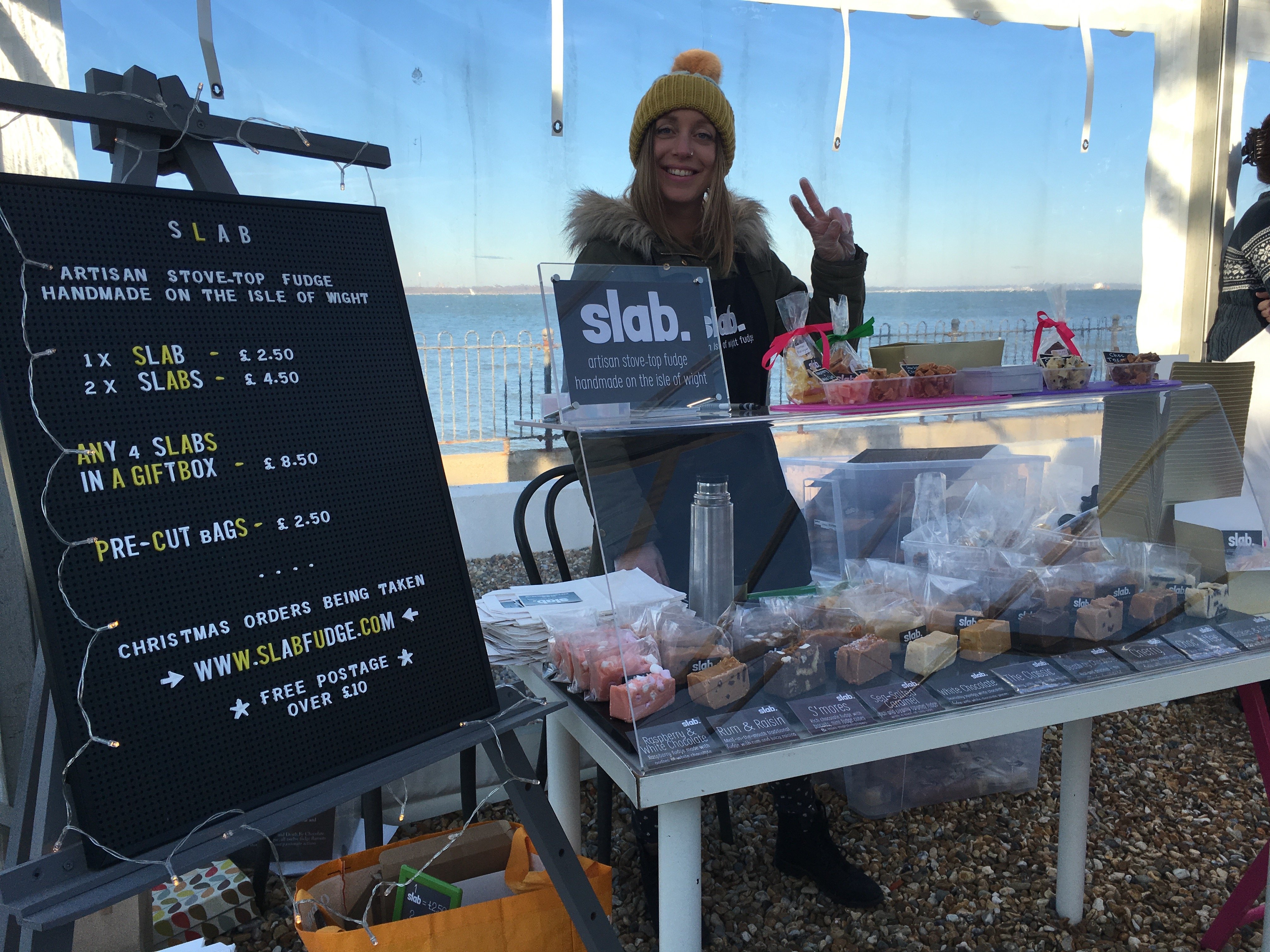 Slab Fudge at The Little Gloster Christmas Market 2016