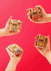 Slab Artisan Fudge Creative Photo - Vegan Hand